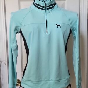 Aqua Quarter-Zip Pullover